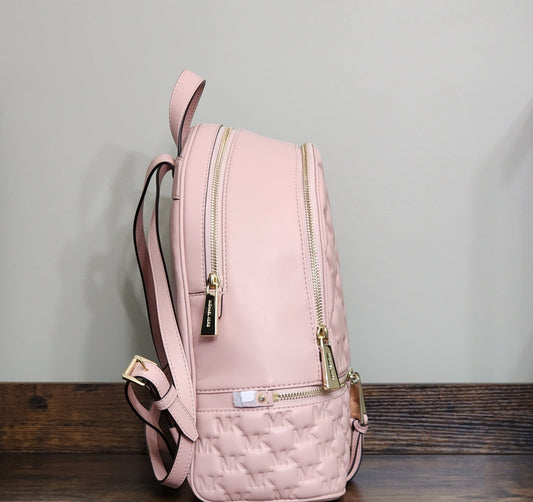 Michael Kors Rhea Embossed Logo MD Backpack Pink